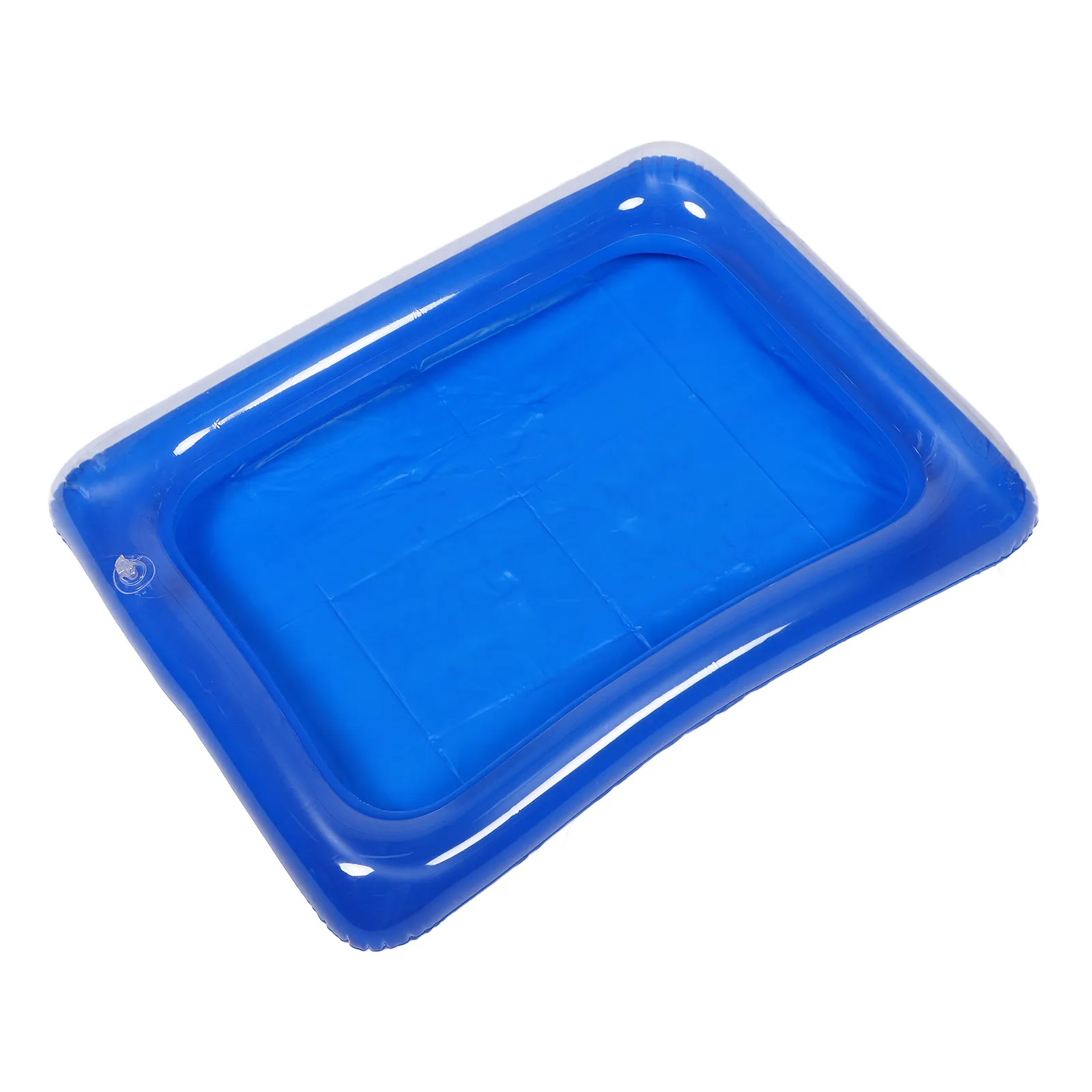 

Inflatable Sandbox Blue Kids Beach Play Sand Castle Toys Toddlers Children Eco PVC Easy Clean Practical Storage