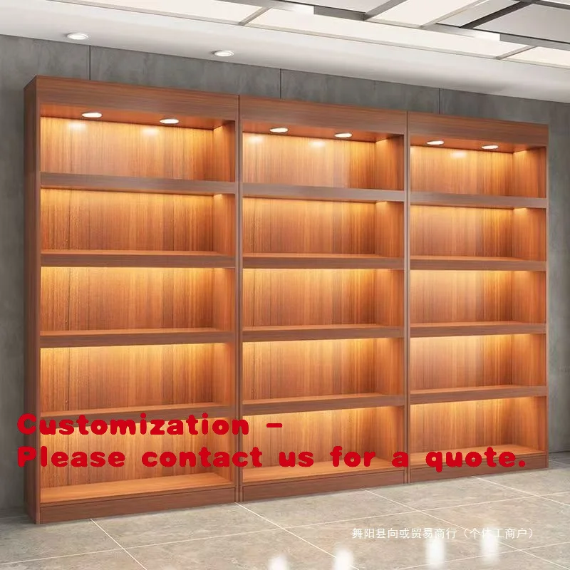 

Customize.Wine Cabinet Display Cabinet Wall-Mounted Commercial Combination Supermarket Simple Shelf Display Cabinet Multi-Layer