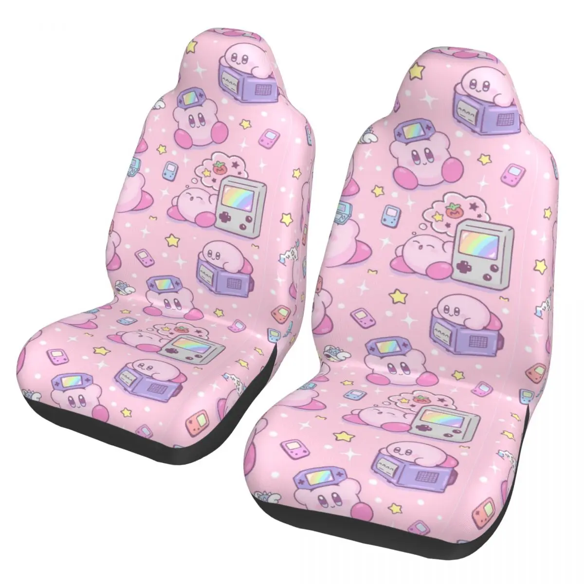 

Kirbys Gamer Universal Car Seat Cover Auto Interior AUTOYOUTH Car Seat Mat Polyester Seat Protector