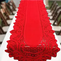 Good Tablecloth Polyester Table Runner Lace Design Tabletop Cloth Cover  Anti-slip