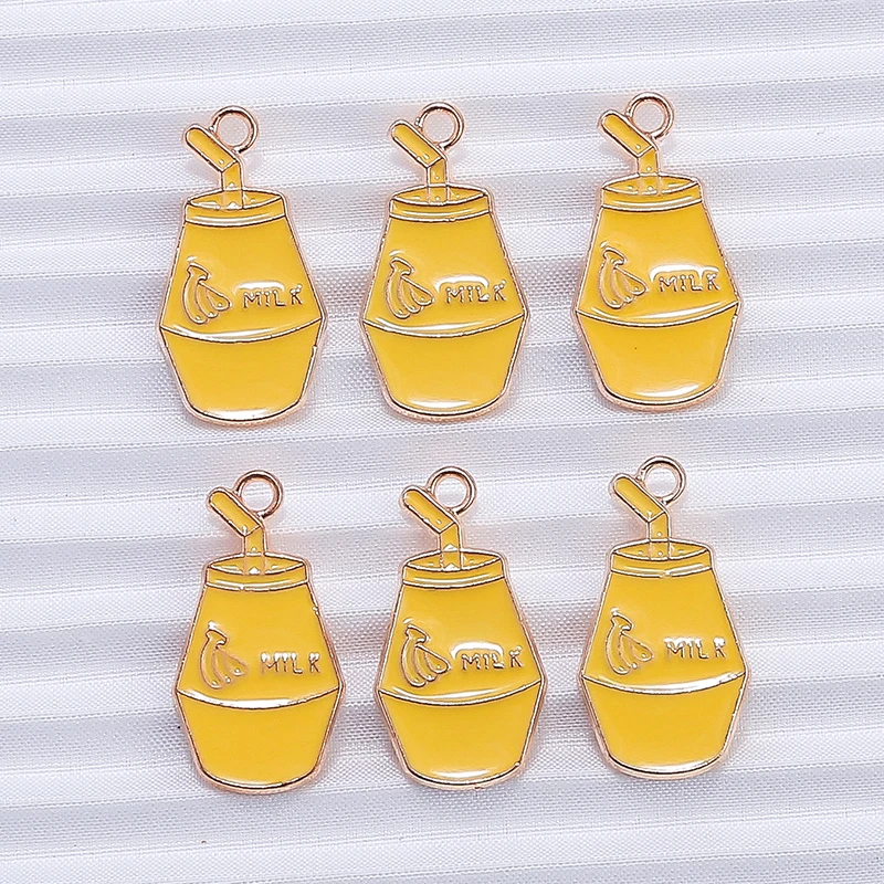 10 Stück Mix süße Sommergetränk Charms Emaille Eis Popsicle Charms Anhänger für Schmuckherstellung DIY Ohrringe Halskette Handwerk Geschenk – Detail 20