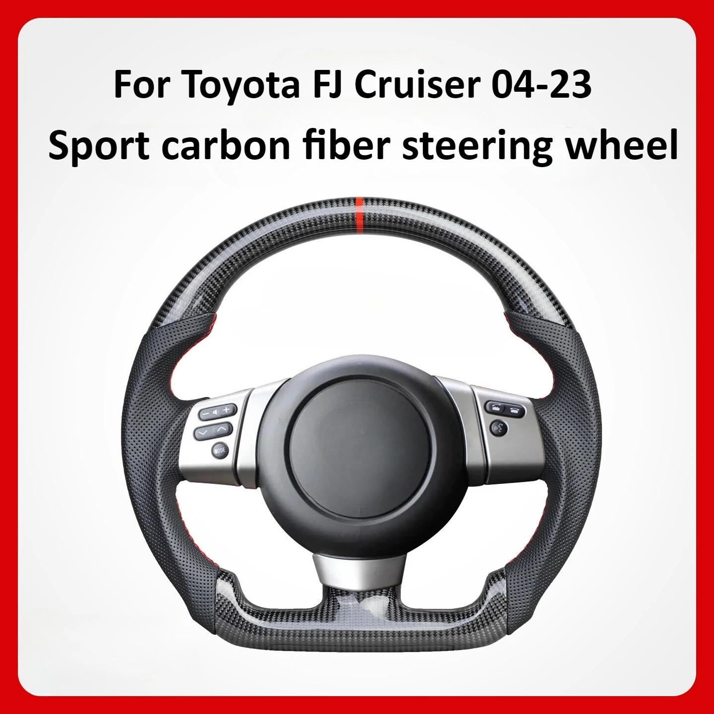 

For 07-19 Toyota FJ Cruiser Carbon Fiber Steering Wheel Modification Cruiser Steering Wheel Interior Accessories