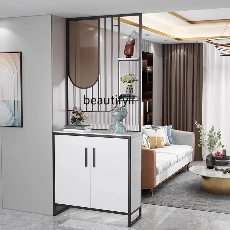 

Shoe cabinet screen integrated modern Changhong glass household living room light luxury entrance partition