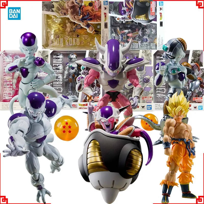 Bandai Authentische Dragon Ball Actionfigur SHF Frieza Friza First Goku Saiyajin High Poseability Sammlerstücke Anime Figuren Spielzeug