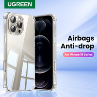 UGREEN Case for iPhone 16 Pro Max Shockproof Clear Case Transparent Cover for iPhone 15 Pro 15 Plus Phone Protective Case