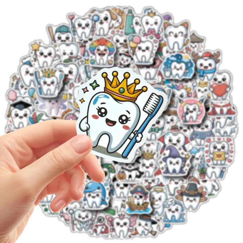 100PCS Tooth Cartoo…
