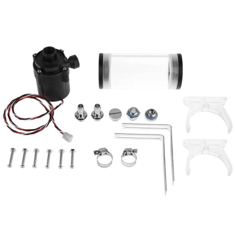 110Mm Cylinder Water Tank G1/4 Thread 19W Sc600 Pump Computer Water Cooling Radiator Water Cooling Cooler For Computer Cpu