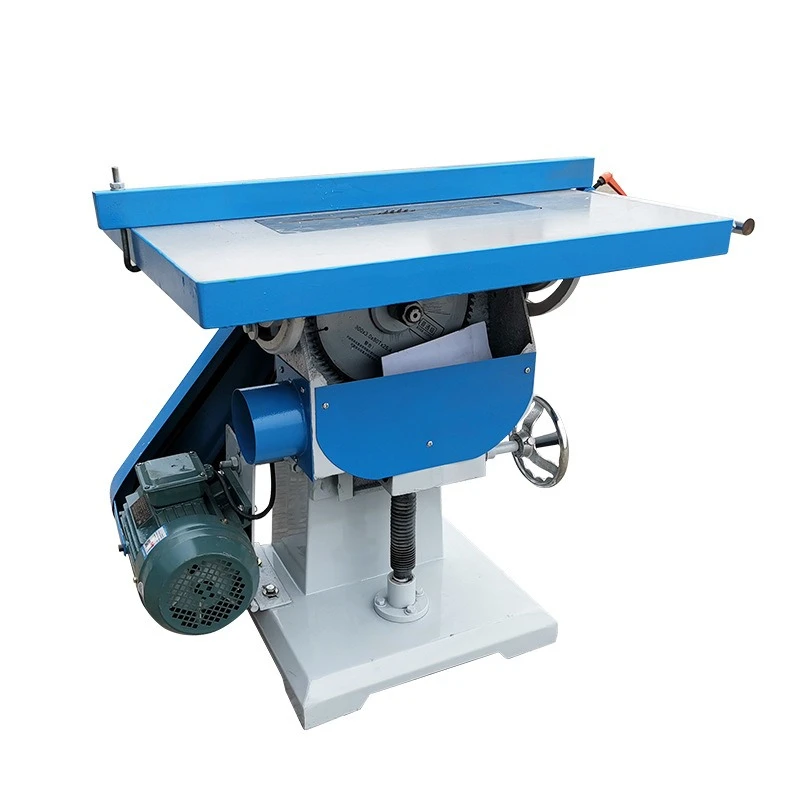 Angle saw 45 degree V groove saw table, lift and lower woodworking disc cutting machine