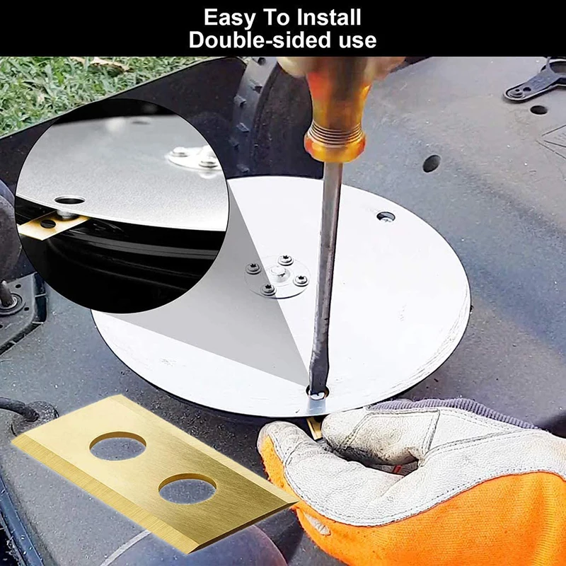 9 / 18 / 30pcs Lawn Robot Blade Plating Lawn Mover lama di ricambio per Worx Landroid Robot Mower lama di ricambio con viti