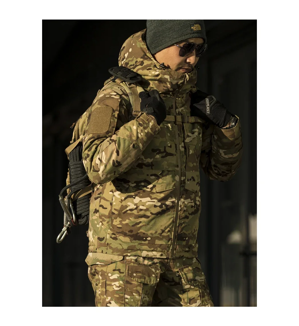 

Winter Spy Heat Reflection Tactical Cotton Suit Men Outdoor Warm Windproof Waterproof Charge Suit Camouflage Coat
