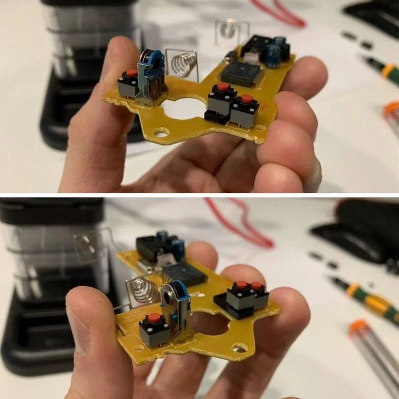 5pcs kailh 음소거 버튼 6x6x7.3mm 사각형 스위치 마우스 마이크로 스위치 수리 부품 교체 사각형 마이크로 스위치