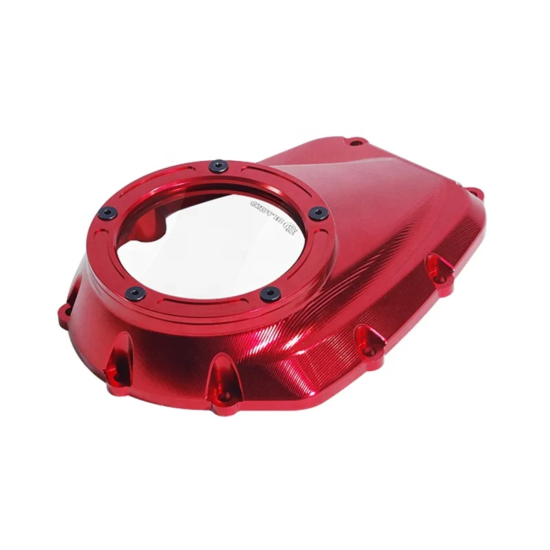 1126HOT Black3 Motorcycle PB Style Vision Den Engine Clear Camshaft Cover Transparent Aluminum Alloy Cam Cover for 17-later Tour