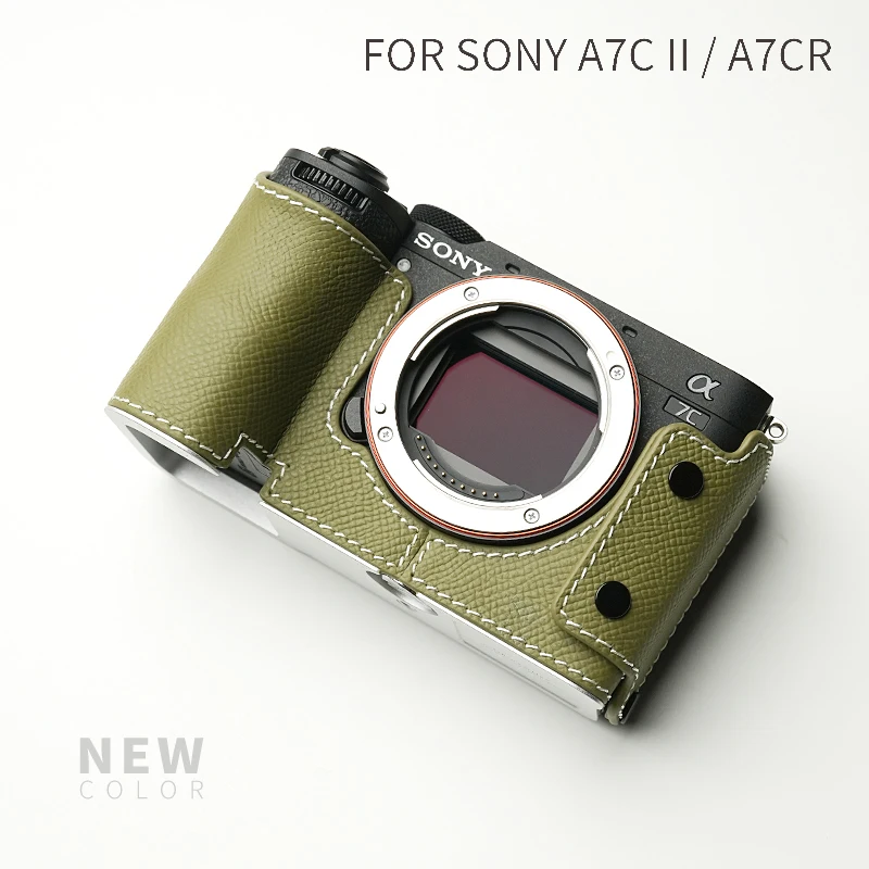 Mr. Steen Voor Sony A7c2 A7cr Camerahoes Beschermend Voor Sony A7c Ⅱ A7c (Case) Accessoires Handgemaakt Echt Leder A7c Tas