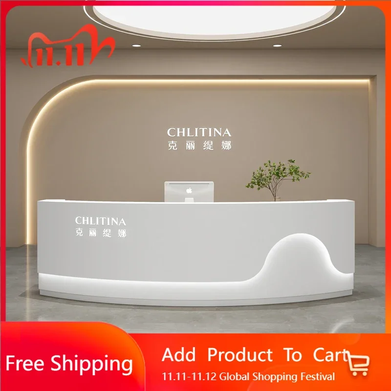 

Design Podium Reception Desk Office Front Design Desk Luxury Lectern Reception Desk Restaurant Luxury Mostrador Unique Furniture
