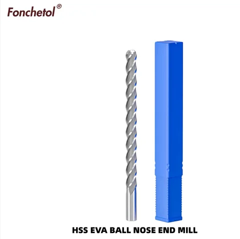 Ball Nose Foam End Mill Flat Bottom Style for Styrofoam Models, Extended Blade Foam Cutter for EVA Foam Carving