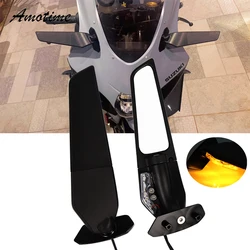 For SUZUKI GSX-R 1000 R Motorcycle Mirrors Modified Wind Wing Adjustable Rotating Rearview Mirror GSX-R 1000 GSXR 1000 2017-2022