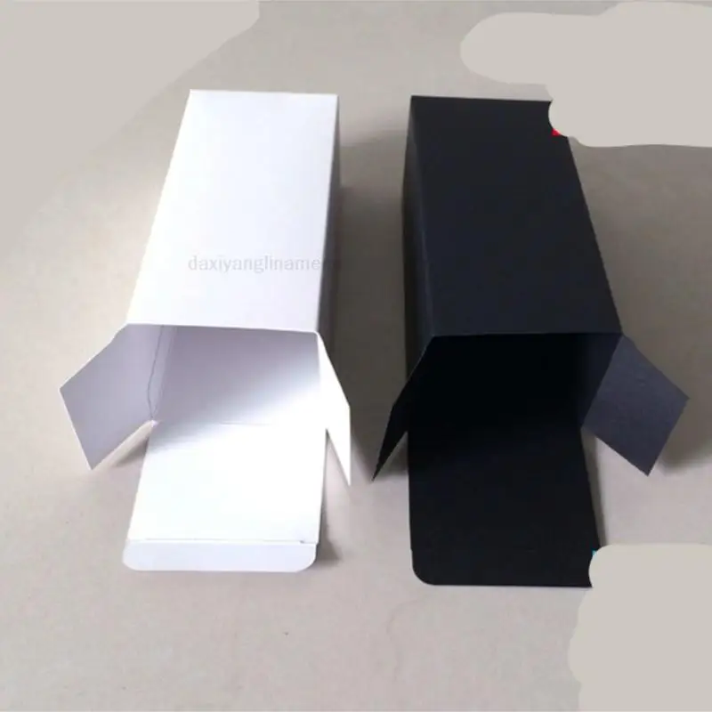 50pcs/lot size 75*60*170mm 2.95*2.4*6.7inch Black White Red Colors Cardboard Box 350gsm Packing Sunglass Boxes 3d Glasses