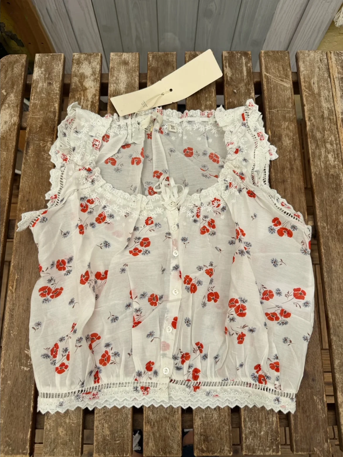 

HEIDD DO2026 Spring Summer Lace Embroidery Floral Print Cotton Sleeveless Shirt Breathable Comfortable Country Style Women's ...