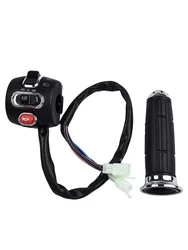 Ebike Handle Scooter Speed Throttle 12V-72V For Ebike With Headlight Turn Signal Horn Handle Electric Bike Handle Sets