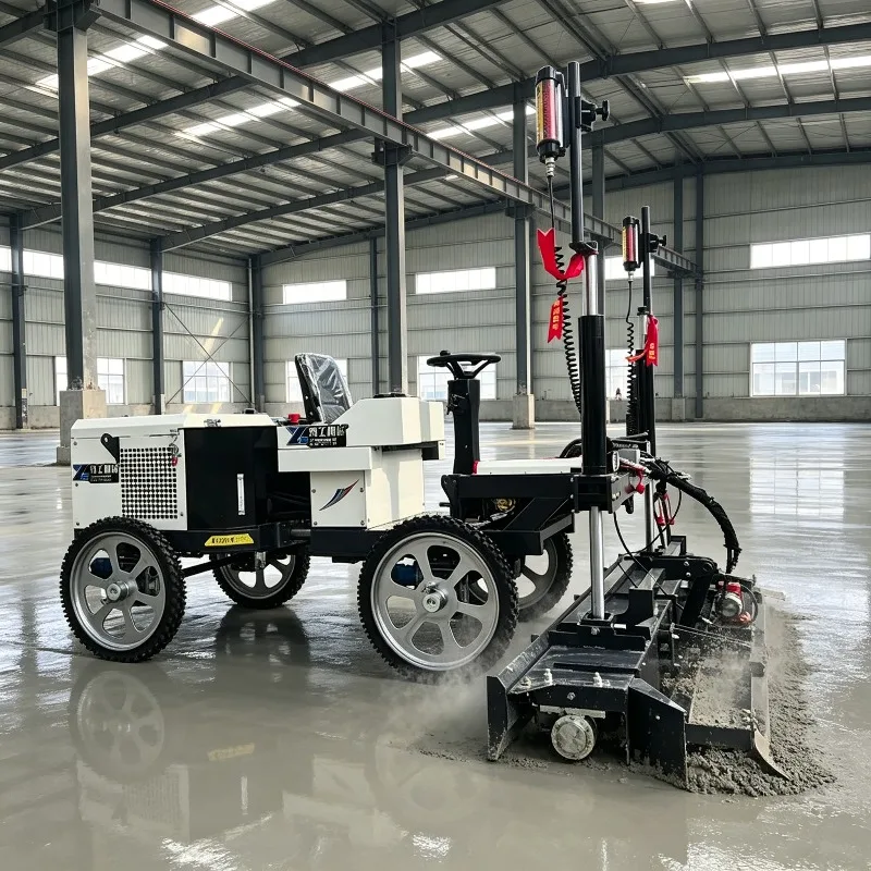 Hydraulic Laser Screed Machine Automatic Leveling for Airport Runways Suitable for Large Concrete Working Area Customized