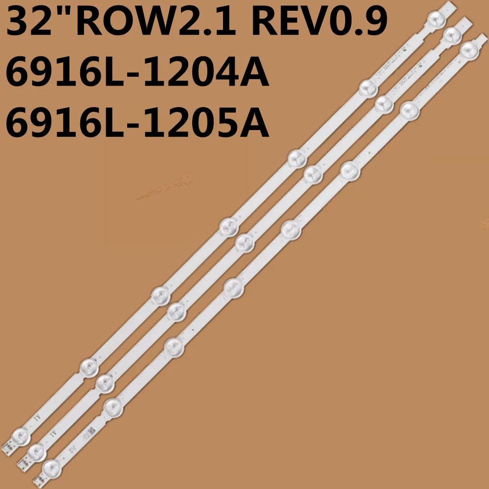 

Светодиодная лента подсветки для 32LN520B 32LN575S 32LN542V 32LN5180 32LN570V 32LN545B 32LN5100 32"ROW2.1 REV0.9 6916L-1204A 1205A