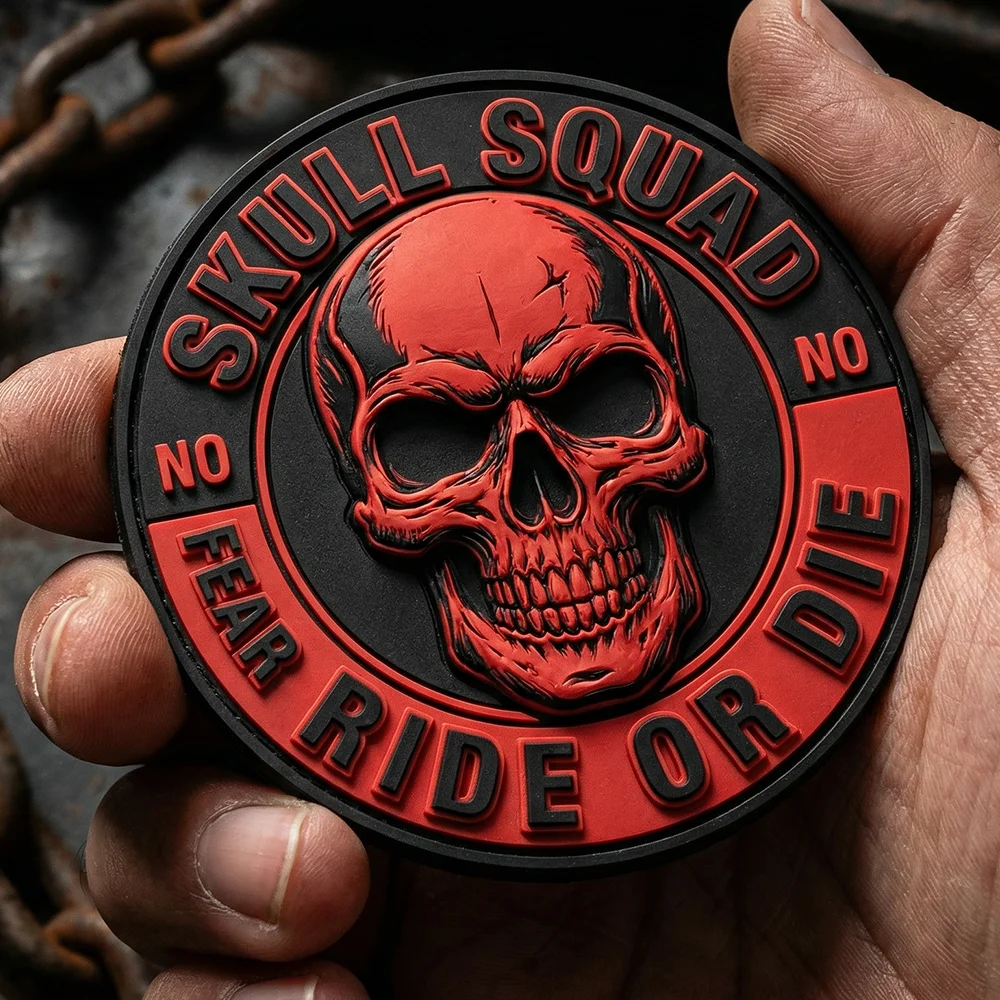 

Custom PVC Patches 3d Rubber Logo Patches Embossed Name PVC Hat Patches