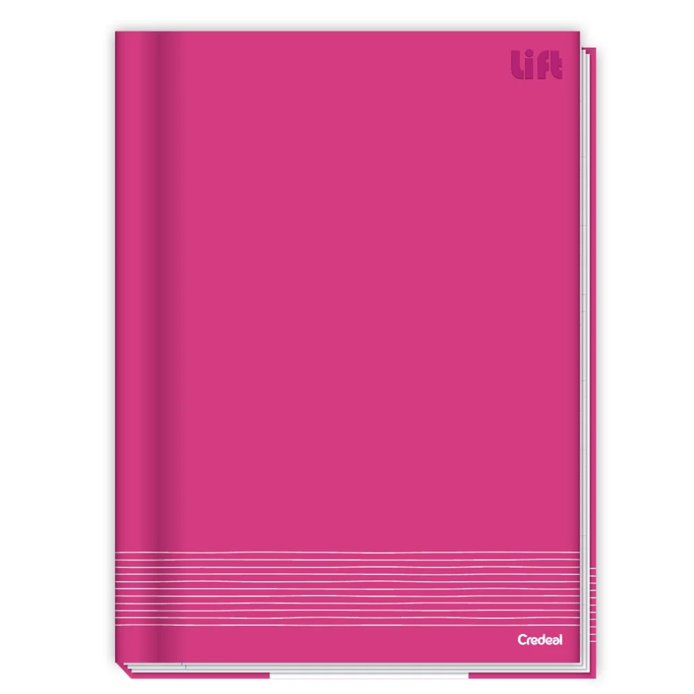 Book Brochure Cover Hardcover College Lift 96 Sheets CREDEAL Pink