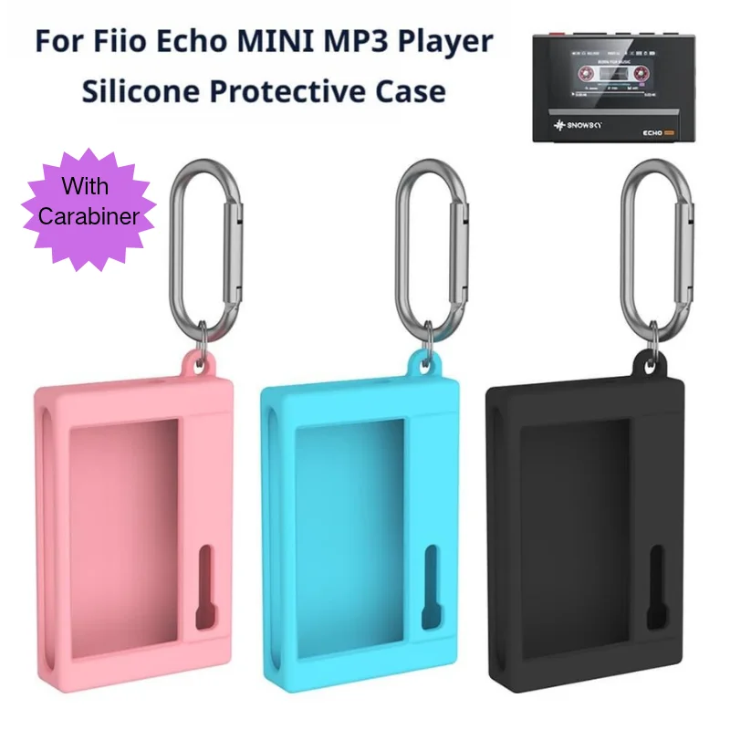For Fiio Echo MINI MP3 Player Silicone Protective Case Shockproof Soft Anti-Scratch Protective Cover Drop Resistant Shell Cover