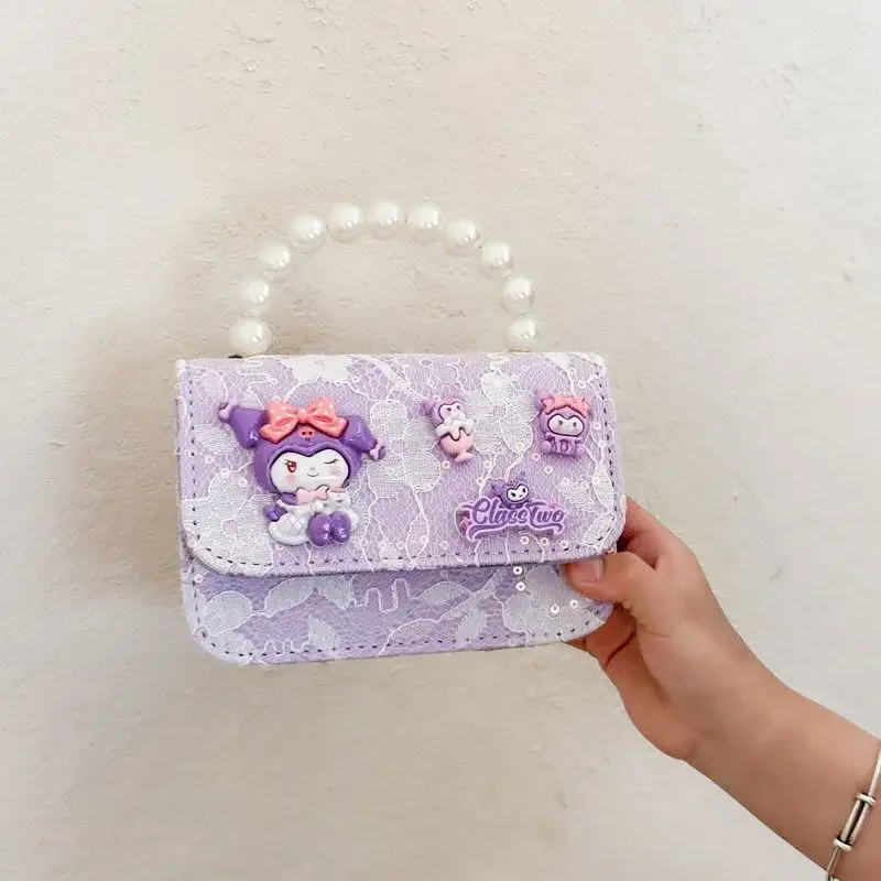 

Sanrio Kuromi Kids Crossbody Bag 2025 - Kawaii Princess Purse with Waterproof Lining & Snake Year Gift Box