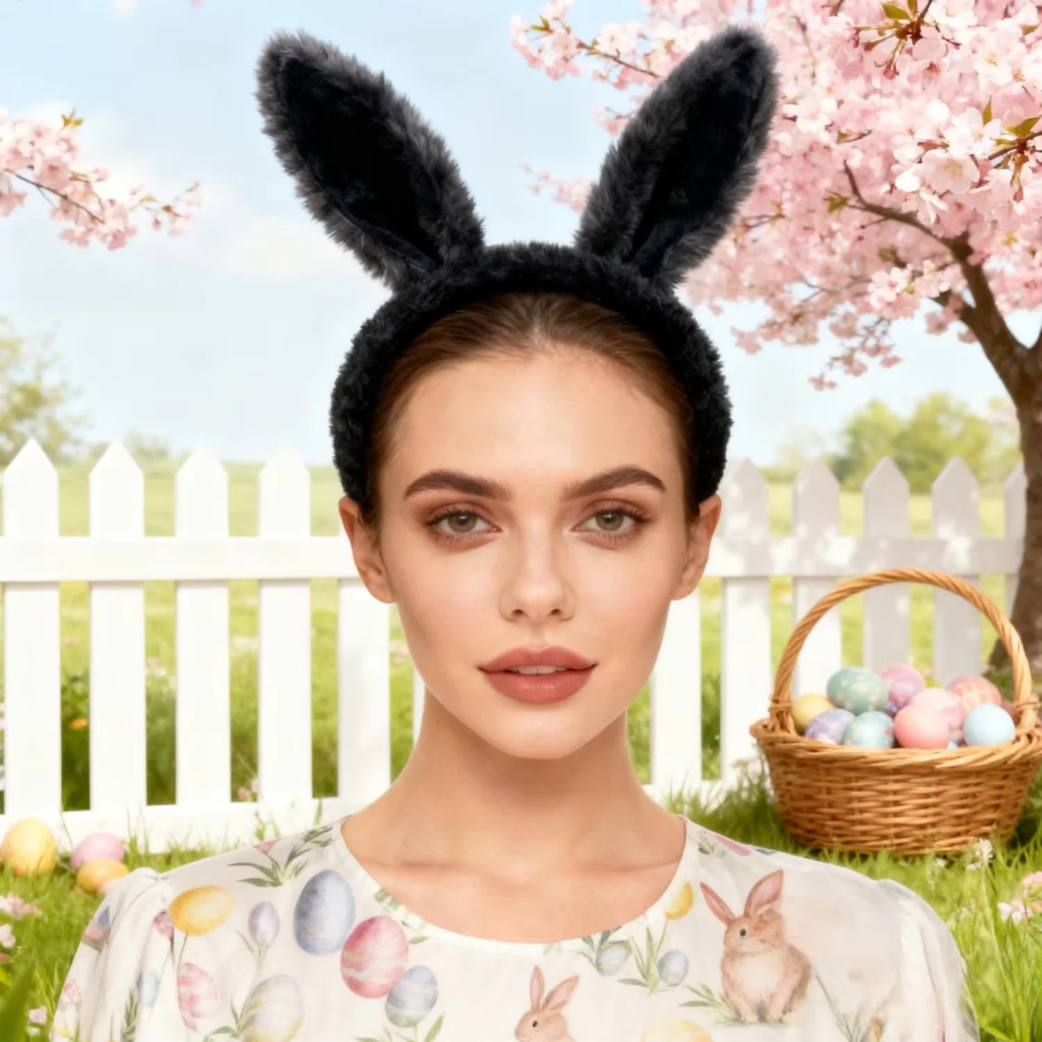 

PESENAR Easter holiday outfit Single piece Easter Outfit Easter Headband Easter Plush Headband suitable for Easter