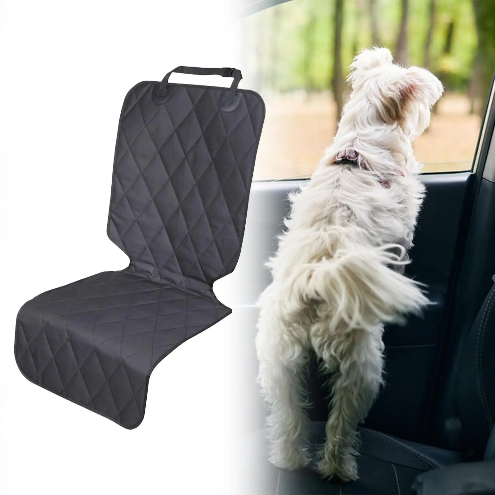 Car Seat Cover Universal Front Pet Protector Non Slip Waterproof Oxford Fabric for Car Truck SUV Travel