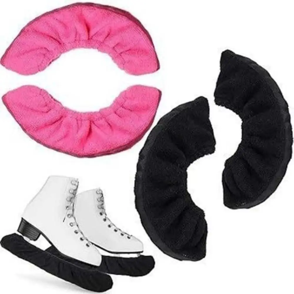 1 pair Soft Protector Ice Skate Shoes Covers Plush Case Hockey Skates Skate Shoes Protector Comfortable Breathable