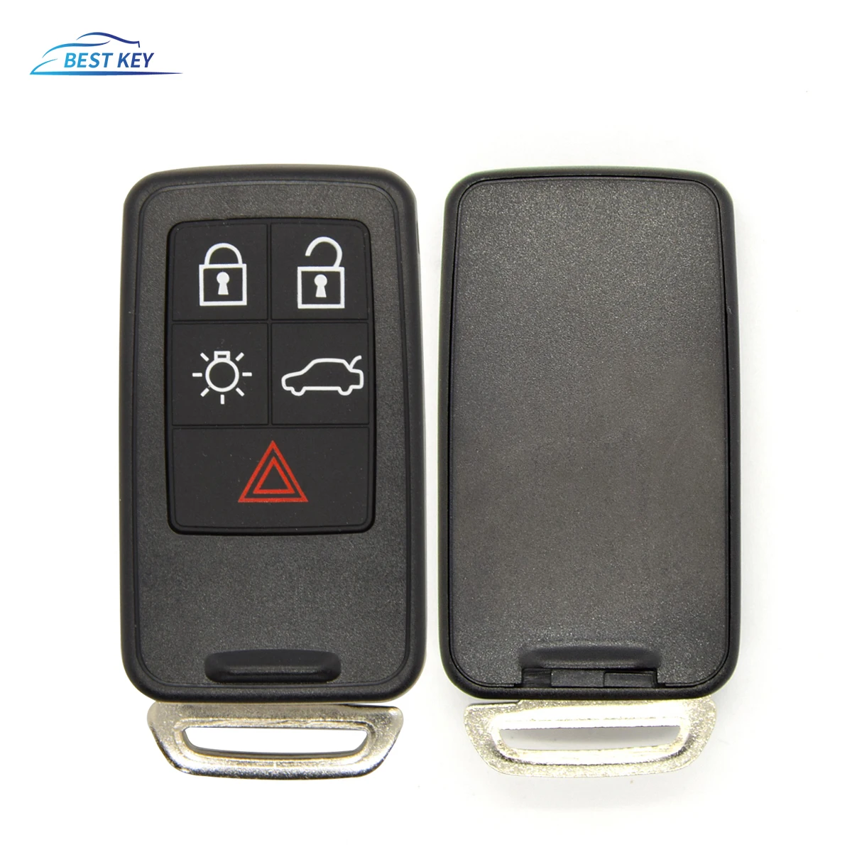 

BEST KEY Accessories Smart Remote Key Shell For Volvo S60 S80 XC70 XC90 C70 D5 V50 S40 C30 V70 V40 Fob Replacement 5 Buttons