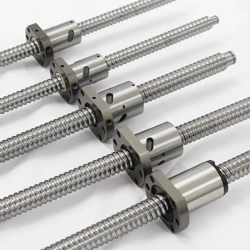 Premium Ball Screw CNC Machines High Precision Ground High Rigidity Long Lifespan Strength Steel Milled Thread Bearing Nut