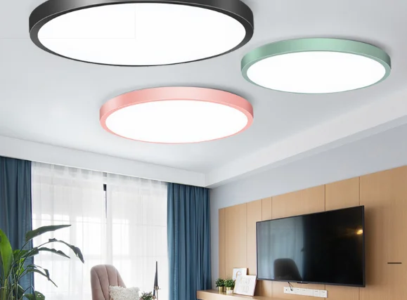 (002)LED Ceiling Lamp Modern Ultra-thin Round Bedroom Lamp Corridor Balcony