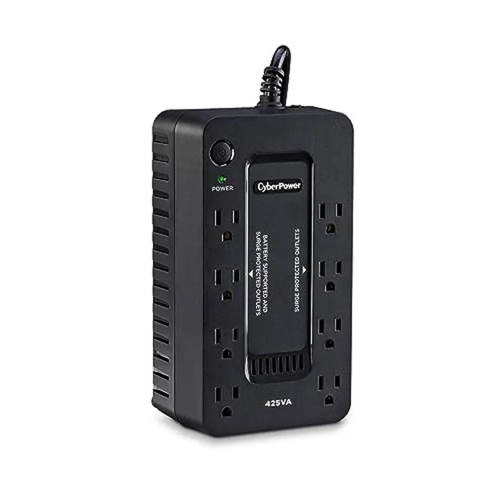 Standby Battery Backup UPS System 425VA/260W 8 Outlets Compact Design  UPS