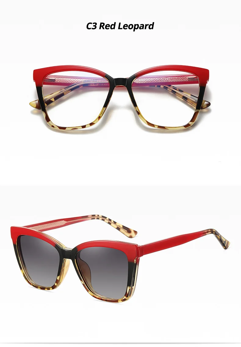 Ralferty Polarisierte Magnet-Sonnenbrille für Damen, Designer, 2-in-1-Brille zum Anklipsen, Damen-Sonnenbrille, Rezept 0 Dioptrien 2025 – Detail 9
