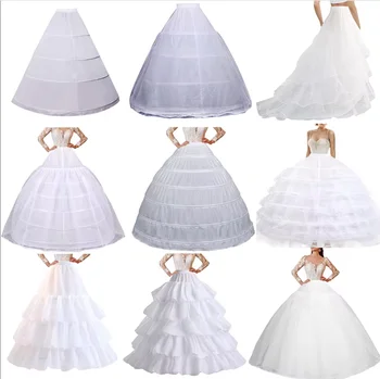 Gelin düğün Petticoat jüpon balo Crinoline kayma Underskirt Bridae balo elbise Petticoats