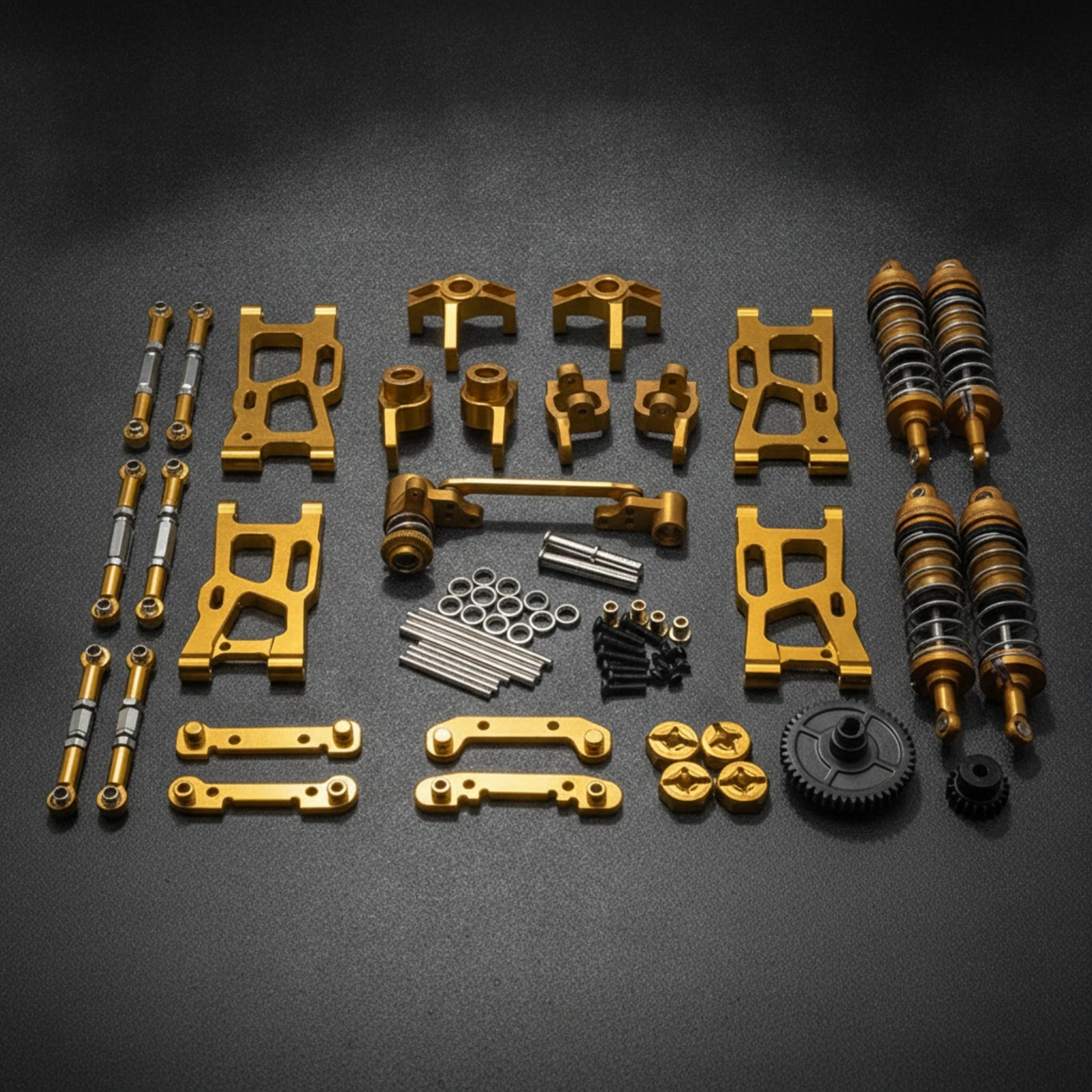 Metal Upgrade Parts Kit Excellent Damping RC Shock Absorber Part Rigid Accessory Smooth for Hobbyists, Workbench, Track