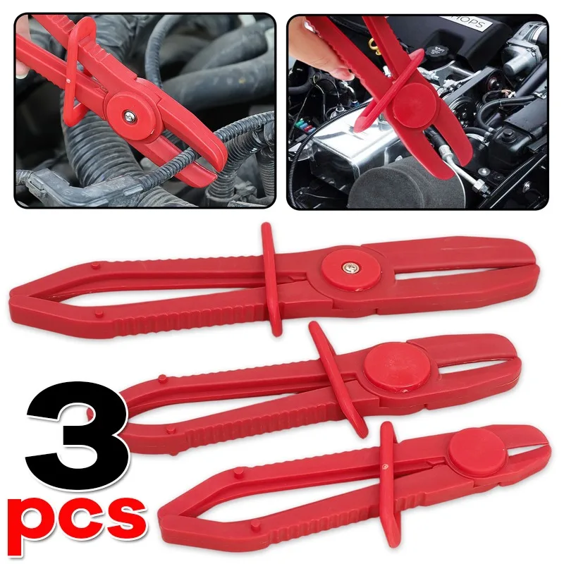 

3Pcs/Set Auto Repair Breakaway Pliers Fuel Line Clamps Hose Clamp Pliers Tool Brake for Auto Repair Hose Clamp Removal Hand Tool