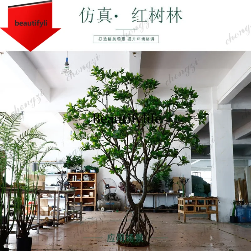 03 simulated mangrove indoor and outdoor landscaping simulated green plants hotel scenic garden decoration fake plants