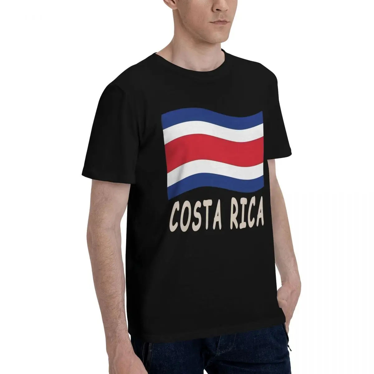 Campaign Costa Rica Flag Print Tees Kemp Creative High grade Leisure USA Size