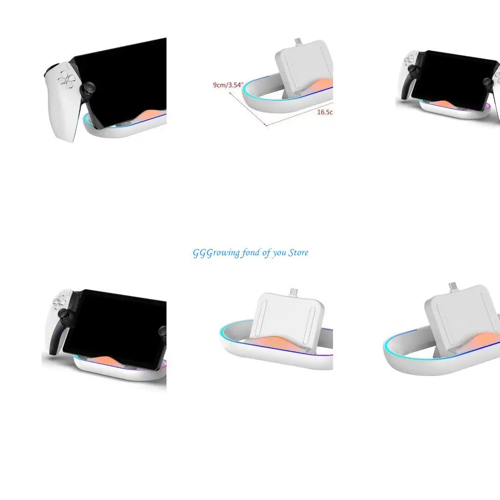 

H9EB Dock Station Charging Base with Light for PS Game Consoles Stand Cradles