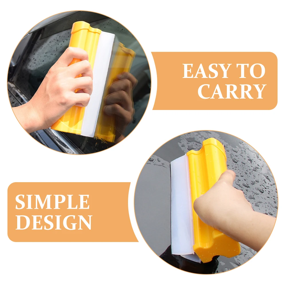 

Double Row Cleaner Tool Silicone Abs Flexible Water Debris Remover For Windows Mirrors Automotive Glass Cleaning For