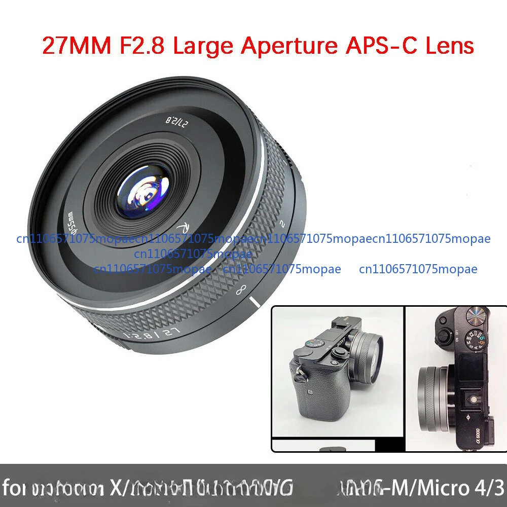 Astrhori 27MM F2.8 Large Aperture APS-C Lens for Sony Fuji M4/3 M43