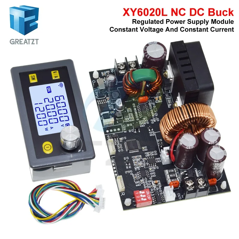 20A 1200W CNC Adjustable Direct Current Stabilized Voltage Power Supply Base Plate Constant Voltage and Current Step-down Module