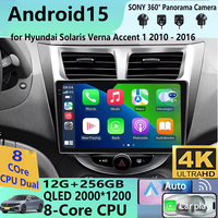Android 15 Car Radio for Hyundai Solaris Verna Accent 1 2010 - 2016 Multimedia Video Player 2 Din DVD Head Unit Carplay GPS FM