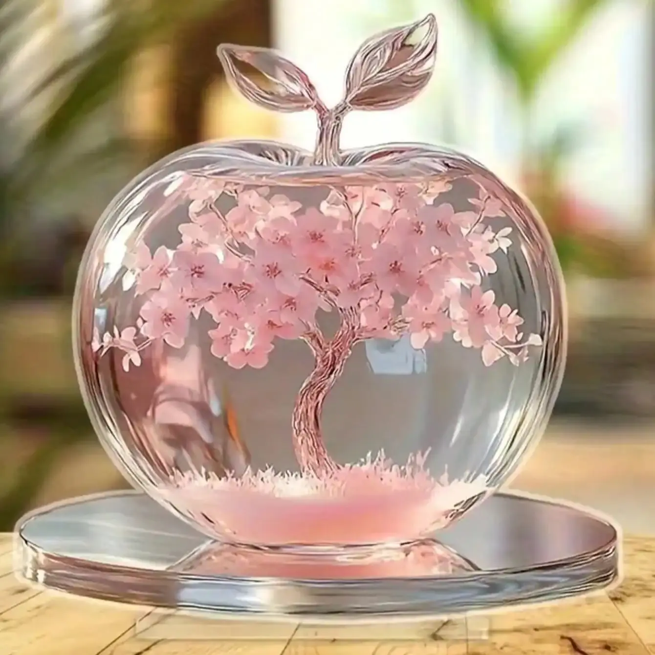 1PCS Colorful Apple Creative Desktop Decoration Statues Living