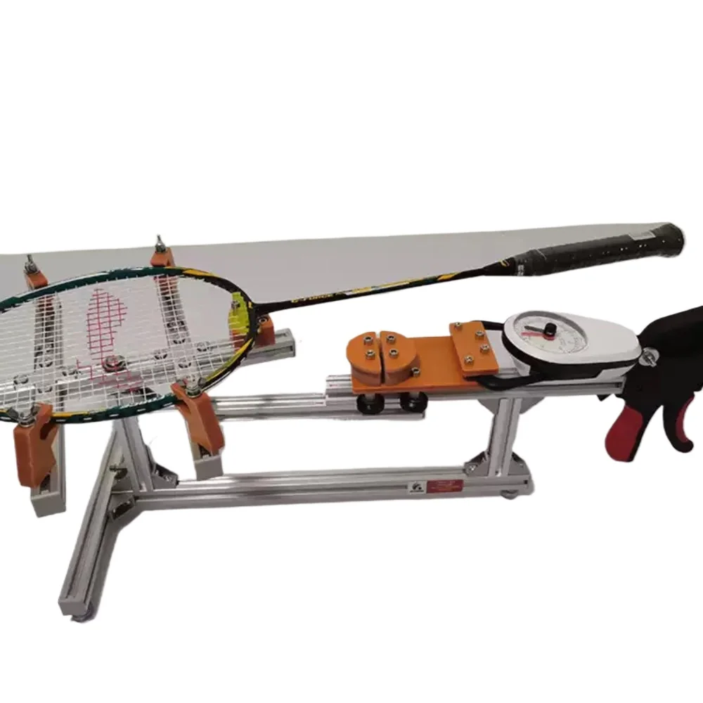 Flat Pull Badminton Stringing Machine 20-32 Lbs Racquet Holder Professional Racket String Pull Tool view 2