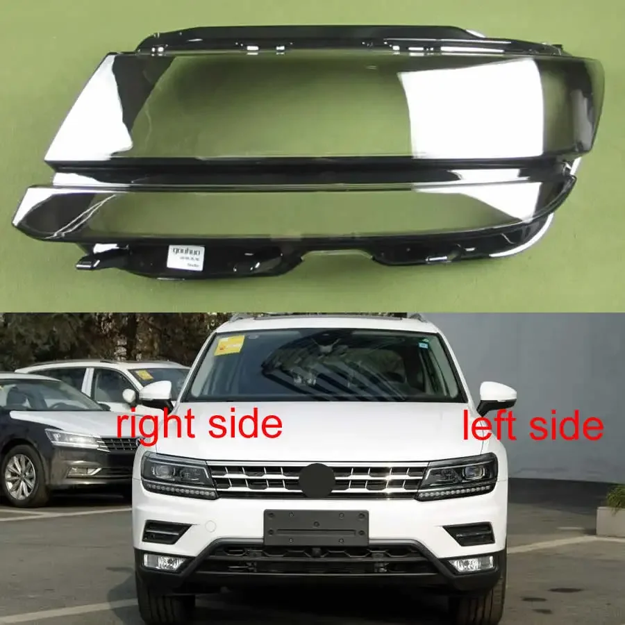 

For VW Tiguan L 2017 2018 2019 2020 LED Headlamp Cover Transparent Lampshade Headlight Shell Plexiglass Replace Original Lens